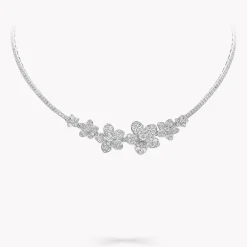 Graff Wild Flower Diamond Necklace^ White Gold|White Diamond