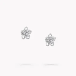 Graff Wild Flower Diamond Stud Earrings^ White Gold|Wild Flower