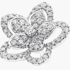 Graff Wild Flower Diamond Stud Earrings^ White Gold|Wild Flower