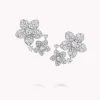 Graff Wild Flower Double Diamond Earrings^ White Gold|White Diamond
