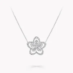 Graff Wild Flower Large Diamond Pendant^ White Gold|Wild Flower