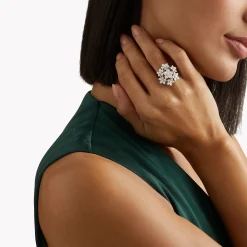 Graff Wild Flower Large Diamond Cluster Ring^ Wild Flower|Rings