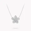Graff Wild Flower Large Pavé Diamond Pendant^ White Gold|Wild Flower