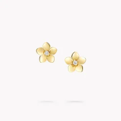 Graff Wild Flower Mini Earrings^ Yellow Gold|Wild Flower