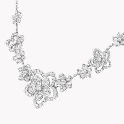 Graff Wild Flower Multi Diamond Necklace^ White Gold|White Diamond