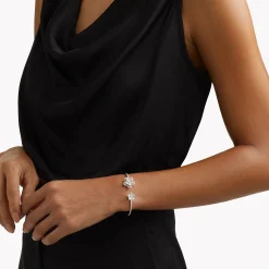 Graff Wild Flower Open Diamond Bangle^ White Gold|Wild Flower
