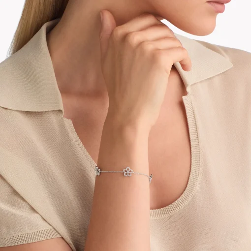 Graff Wild Flower Pavé Diamond Bracelet^ White Gold|Wild Flower