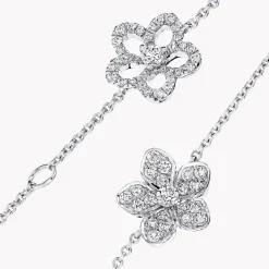 Graff Wild Flower Pavé Diamond Bracelet^ White Gold|Wild Flower