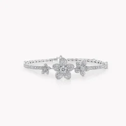 Graff Wild Flower Pavé Diamond Bracelet^ Bridal Jewelry|White Gold