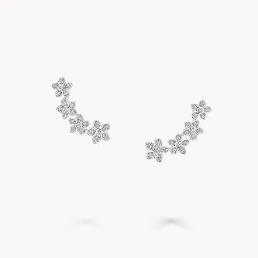 Graff Wild Flower Petite Pavé Diamond Ear Climbers^ Wild Flower|Earrings