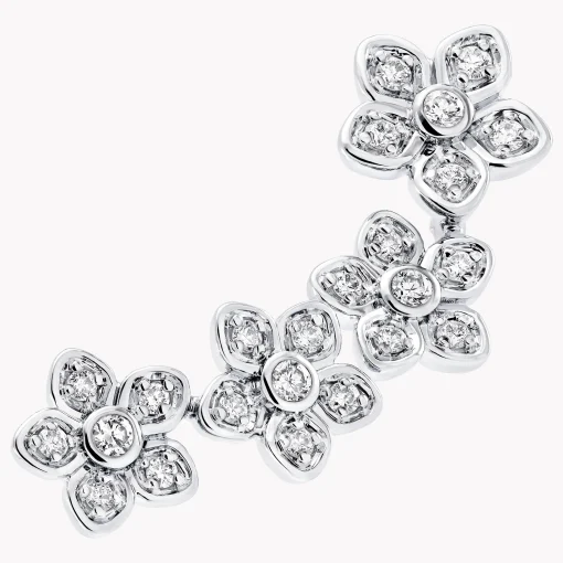 Graff Wild Flower Petite Pavé Diamond Ear Climbers^ Wild Flower|Earrings
