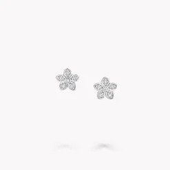 Graff Wild Flower Petite Pavé Diamond Stud Earrings^ Wild Flower|Stud Earrings