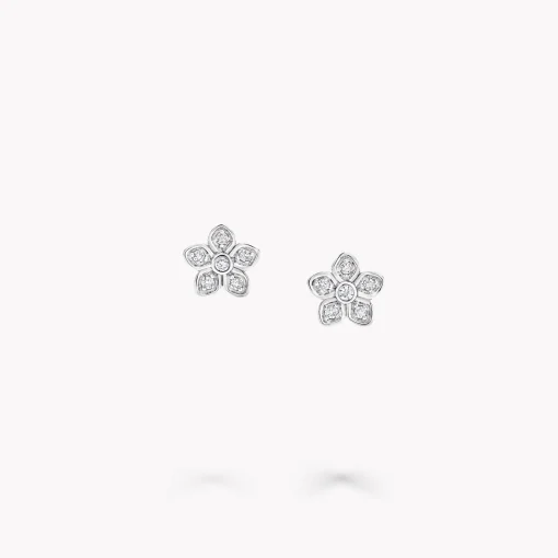 Graff Wild Flower Petite Pavé Diamond Stud Earrings^ Wild Flower|Stud Earrings