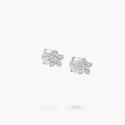 Graff Wild Flower Petite Pavé Diamond Stud Earrings^ Wild Flower|Stud Earrings