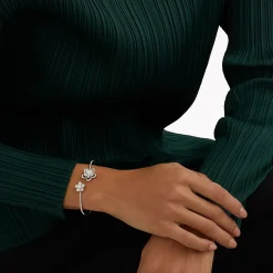 Graff Wild Flower Twist Diamond Bangle^ White Diamond|Wild Flower