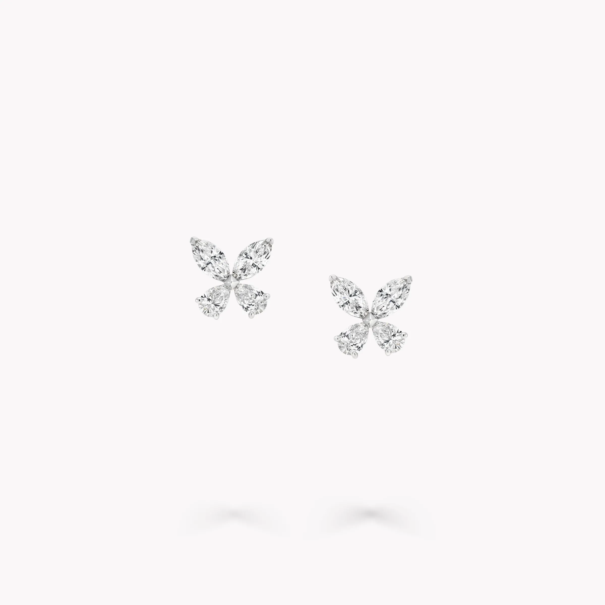 Graff Classic Butterfly Diamond Stud Earrings^ White Diamond|Butterfly