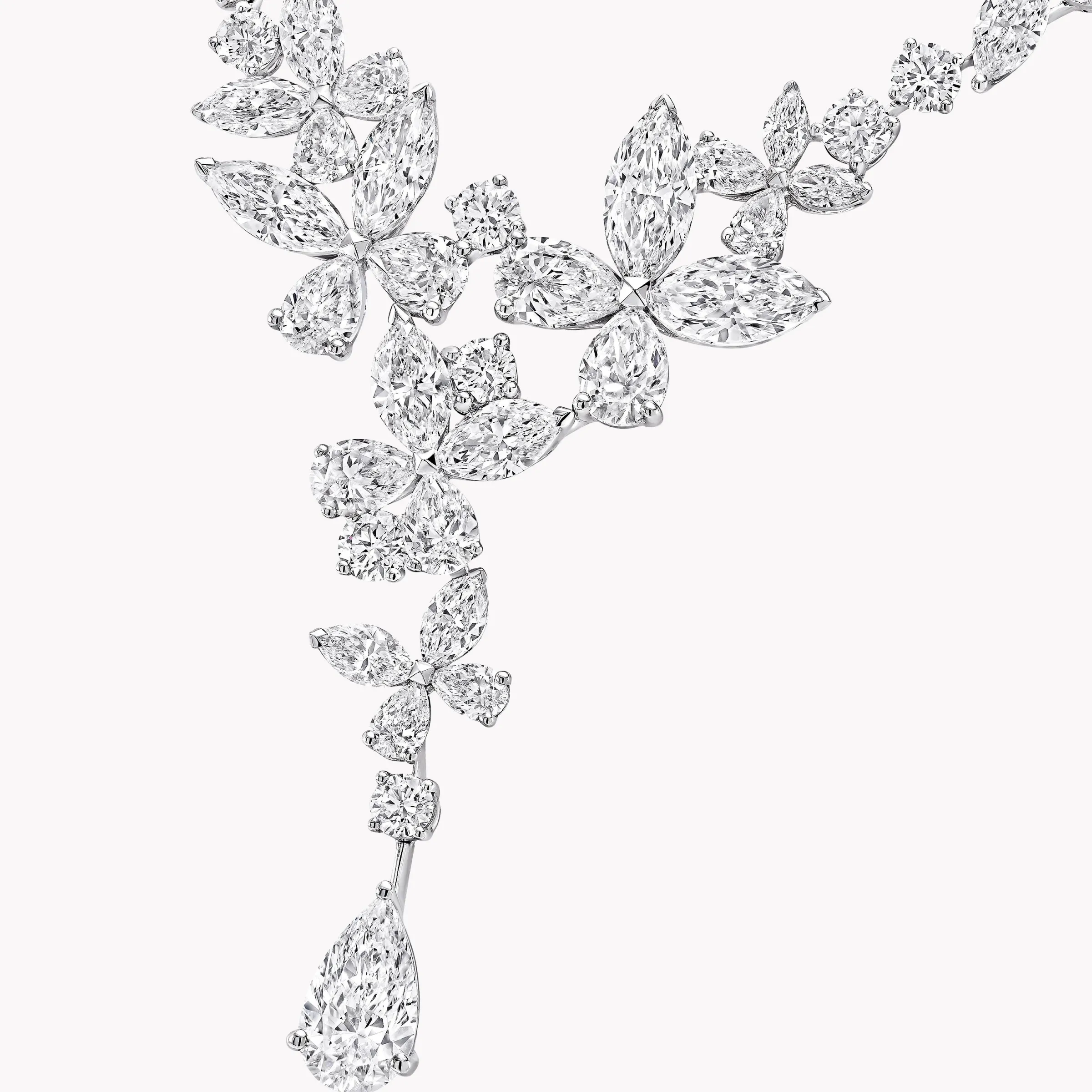 Graff Classic Butterfly Diamond Necklace^ Bridal Jewelry|White Diamond