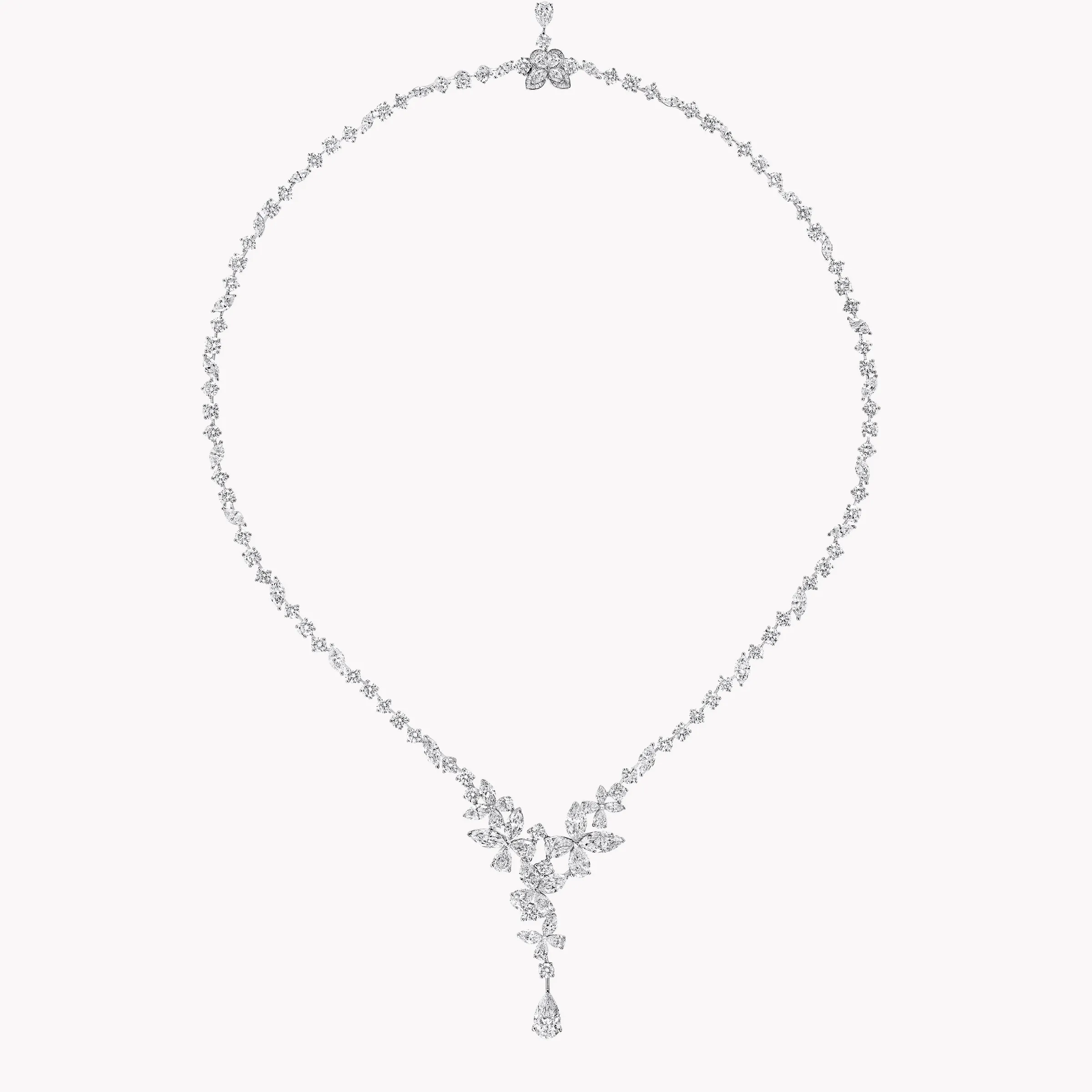 Graff Classic Butterfly Diamond Necklace^ Bridal Jewelry|White Diamond
