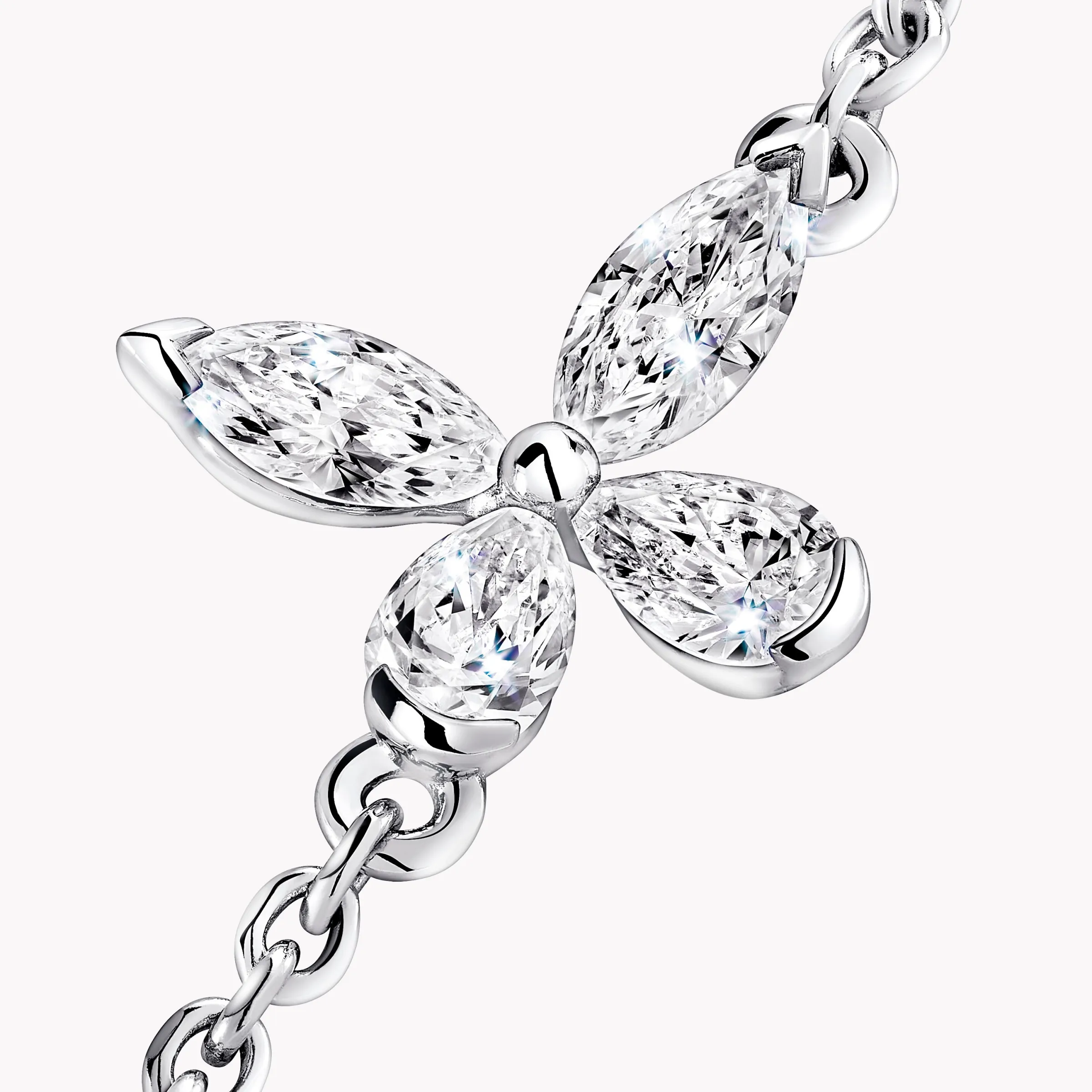 Graff Classic Butterfly Petite Diamond Necklace^ Bridal Jewelry|White Diamond