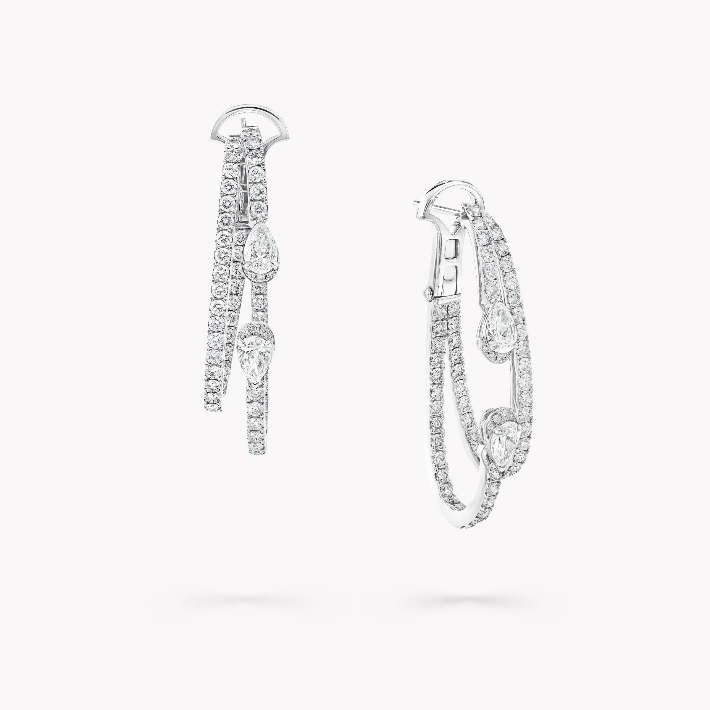 Graff Duet Diamond Double Hoop Earrings^ Bridal Jewelry|Earrings