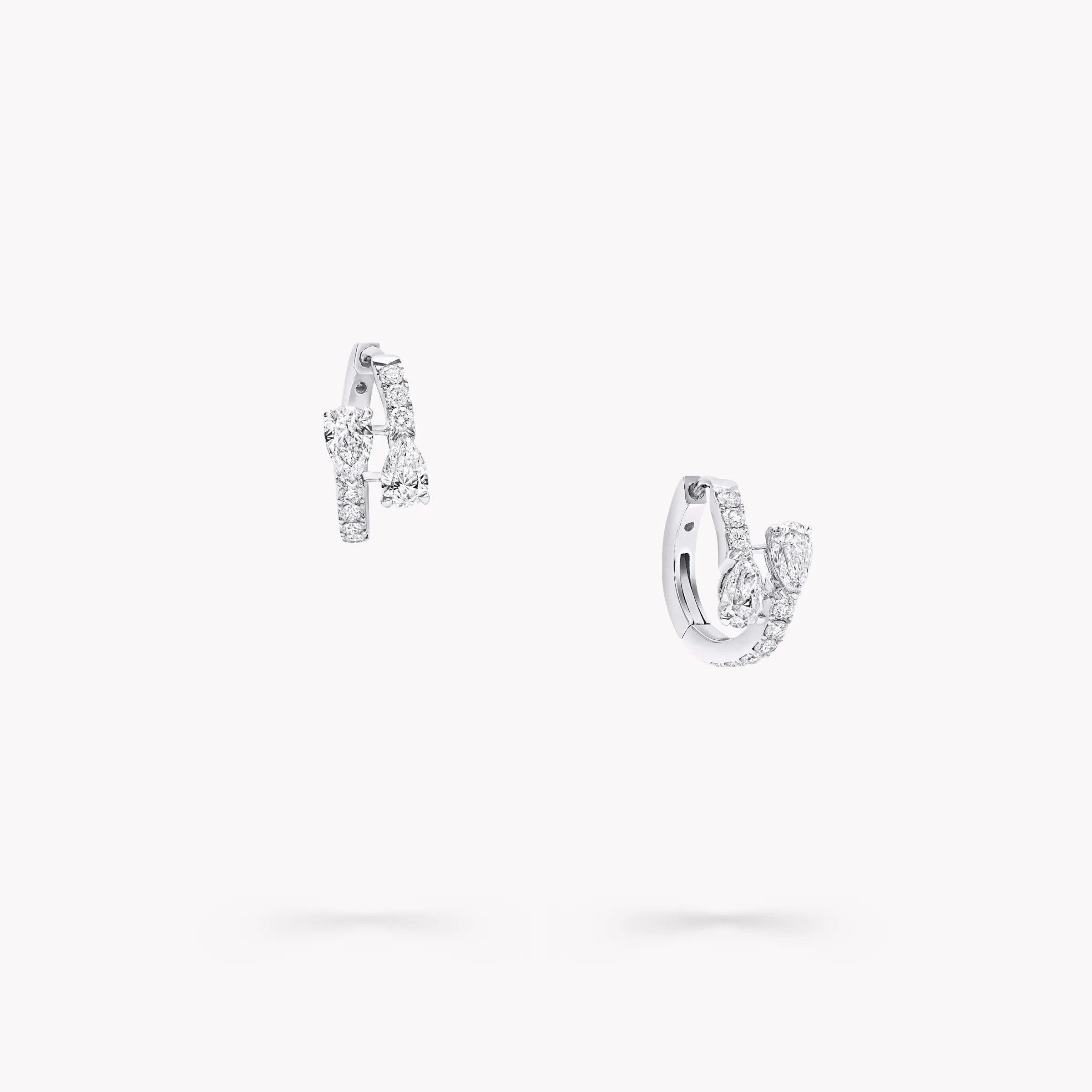Graff Duet Diamond Hoop Earrings^ Bridal Jewelry|Earrings