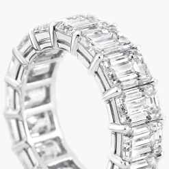Graff Emerald Cut Diamond Wedding Band^ Eternity Rings|For Her