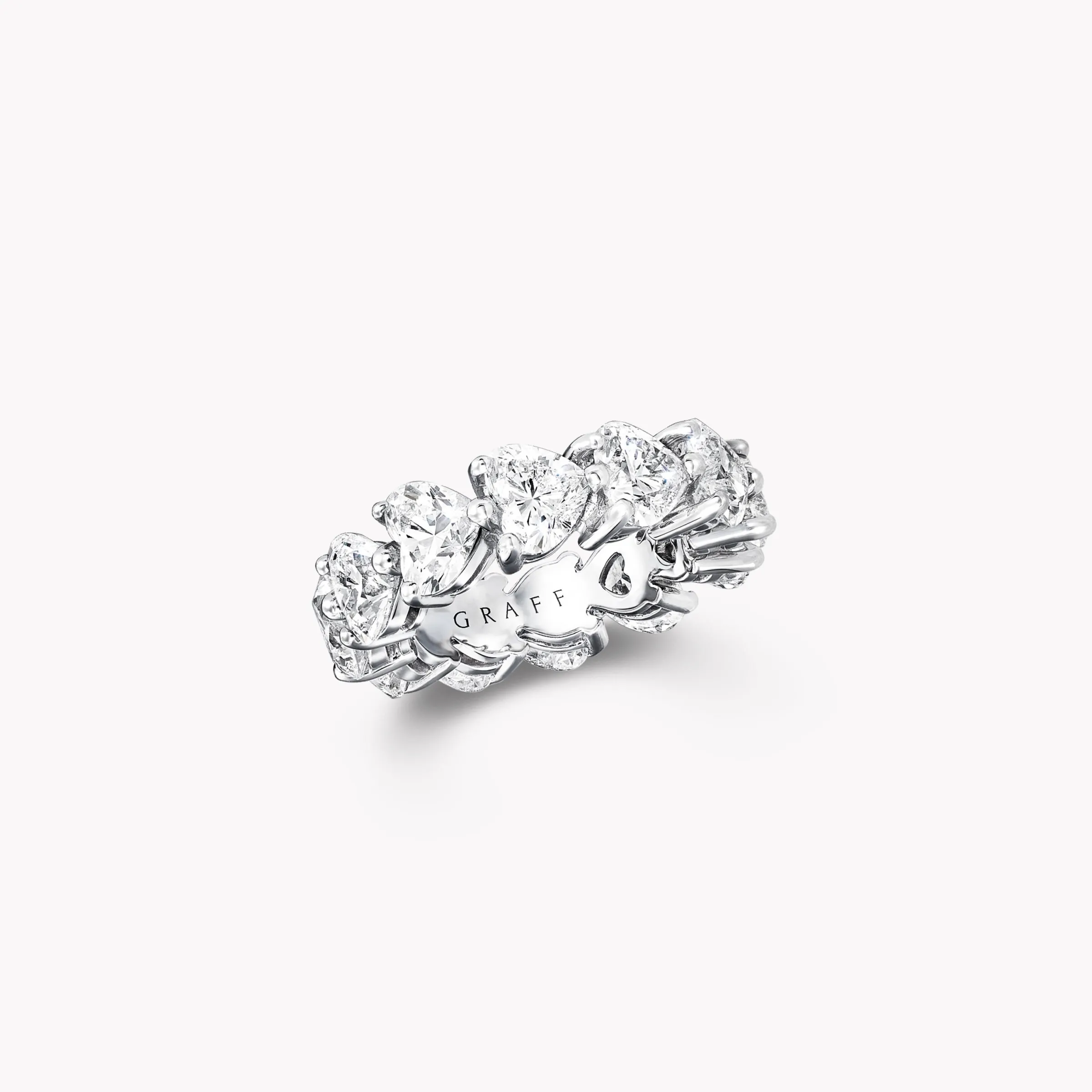 Graff Heart Shape Diamond Wedding Band^ Eternity Rings|For Her