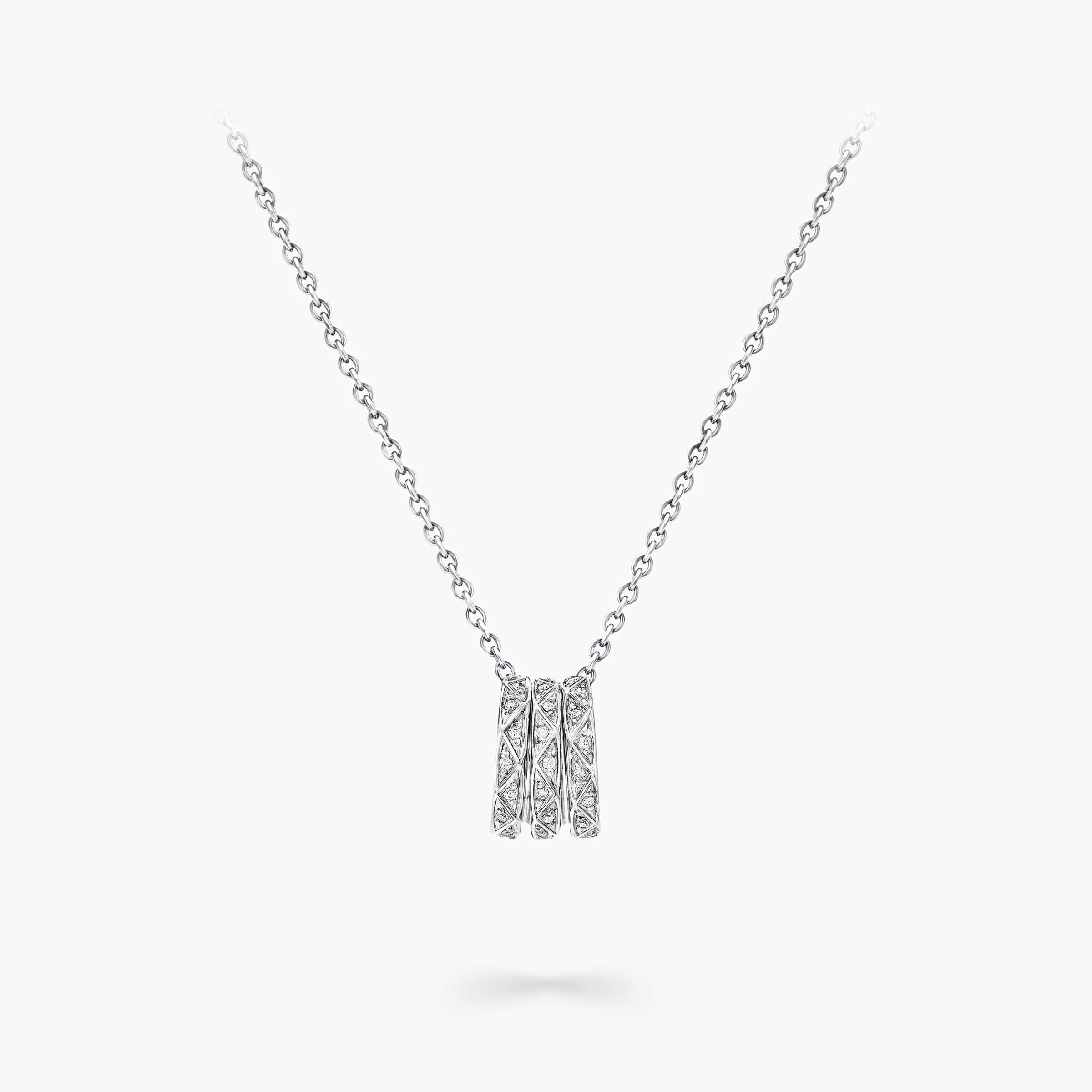 Graff Laurence Signature Pavé Diamond Pendant^ White Gold|Laurence Graff Signature
