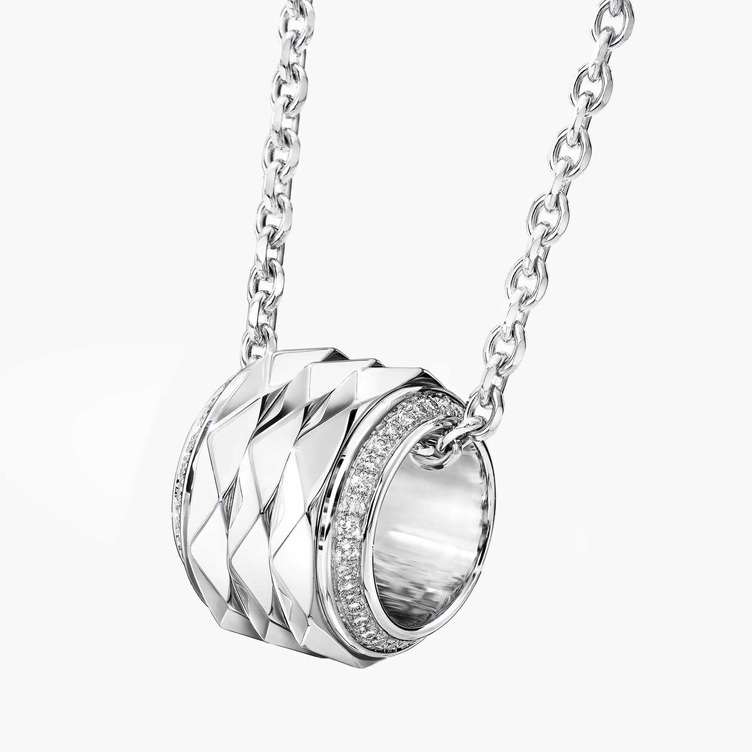 Graff Laurence Signature Spinning Diamond Pendant^ Bridal Jewelry|White Gold