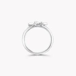 Graff Mini Butterfly Silhouette Diamond Ring^ White Gold|Butterfly
