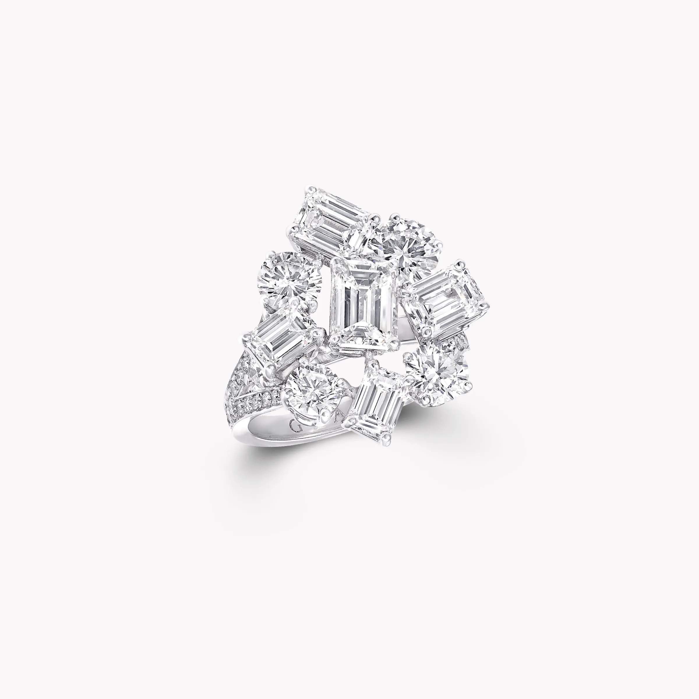 Graff Multi Shape Diamond Ring^ Bridal Jewelry|Platinum