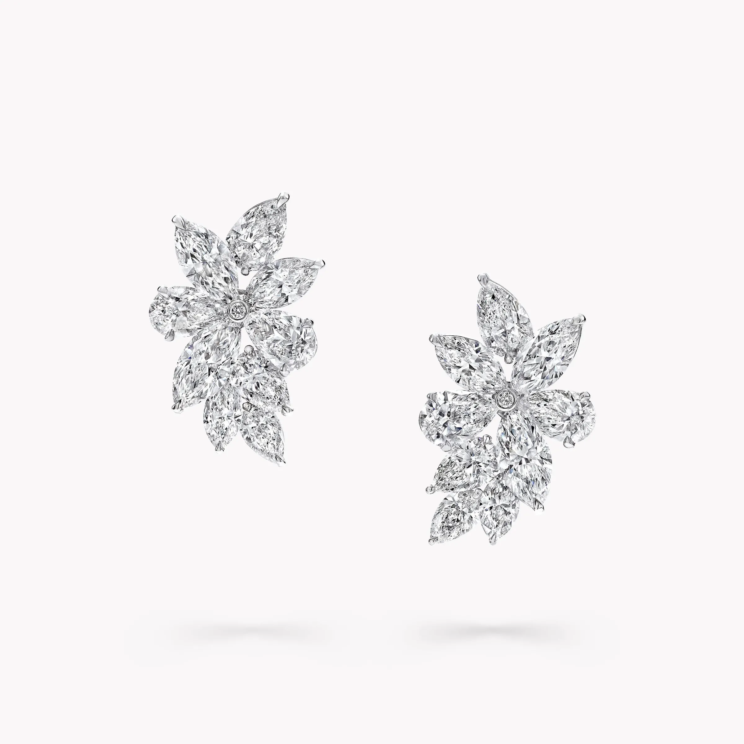 Graff Pear Shape and Marquise Cut Diamond Earrings^ White Diamond|Classic Graff