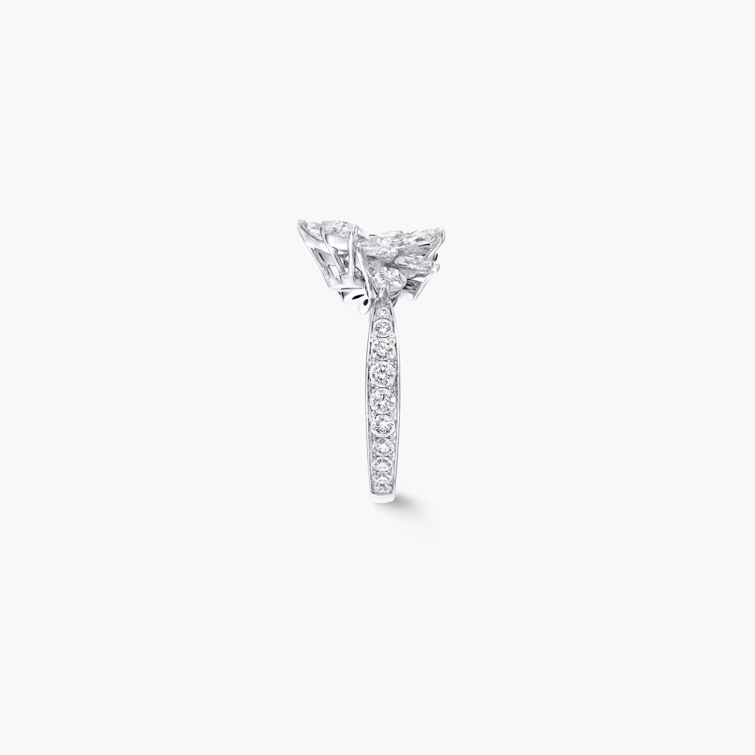Graff Pear Shape and Marquise Cut Diamond Ring^ White Diamond|Classic Graff