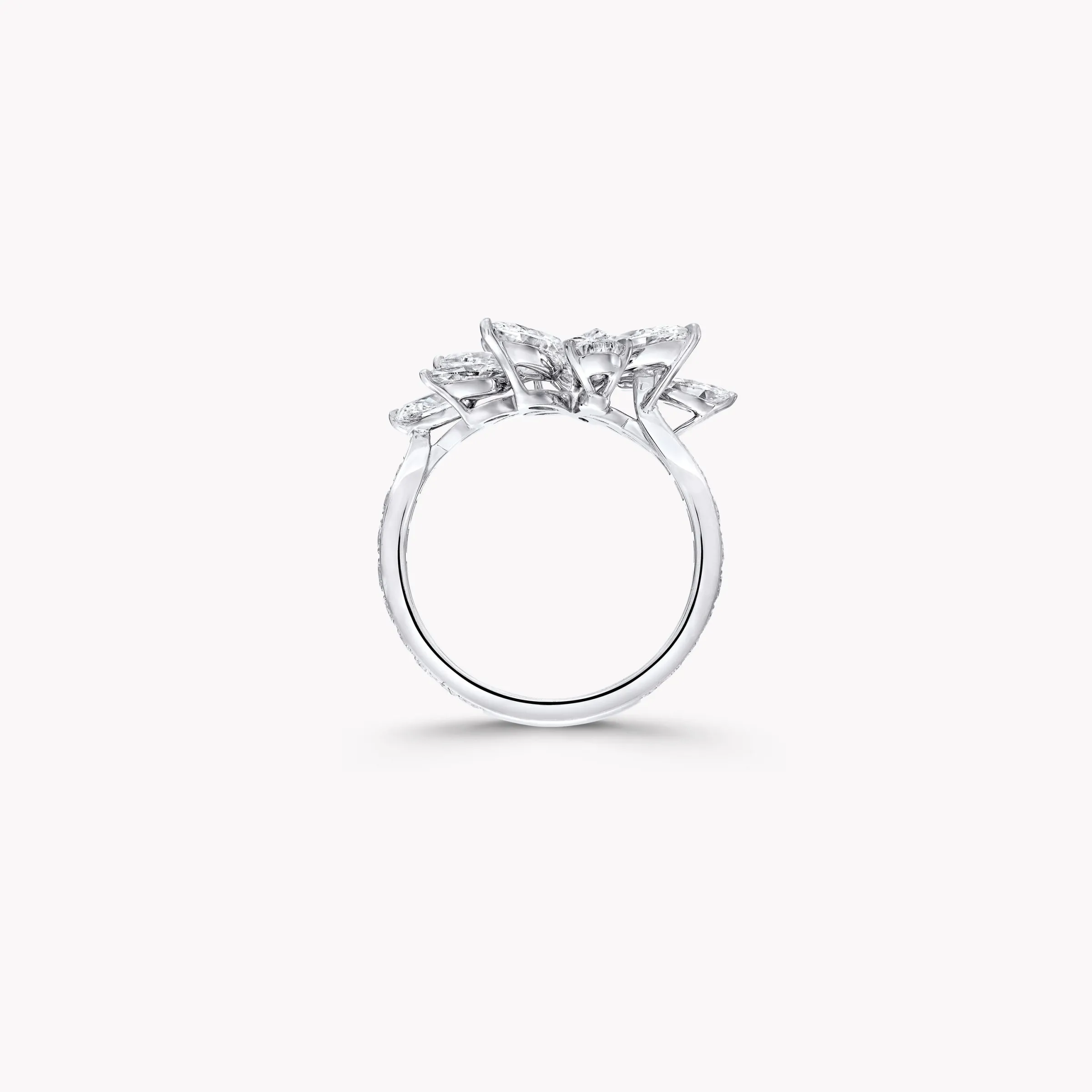 Graff Pear Shape and Marquise Cut Diamond Ring^ White Diamond|Classic Graff