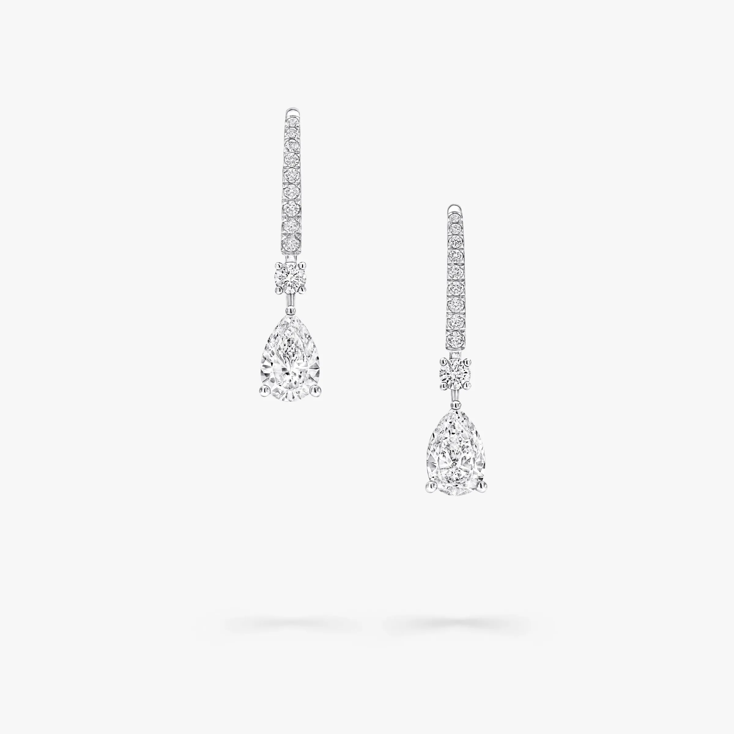 Graff Pear Shape Diamond Solitaire Earrings^ White Diamond|Classic Graff