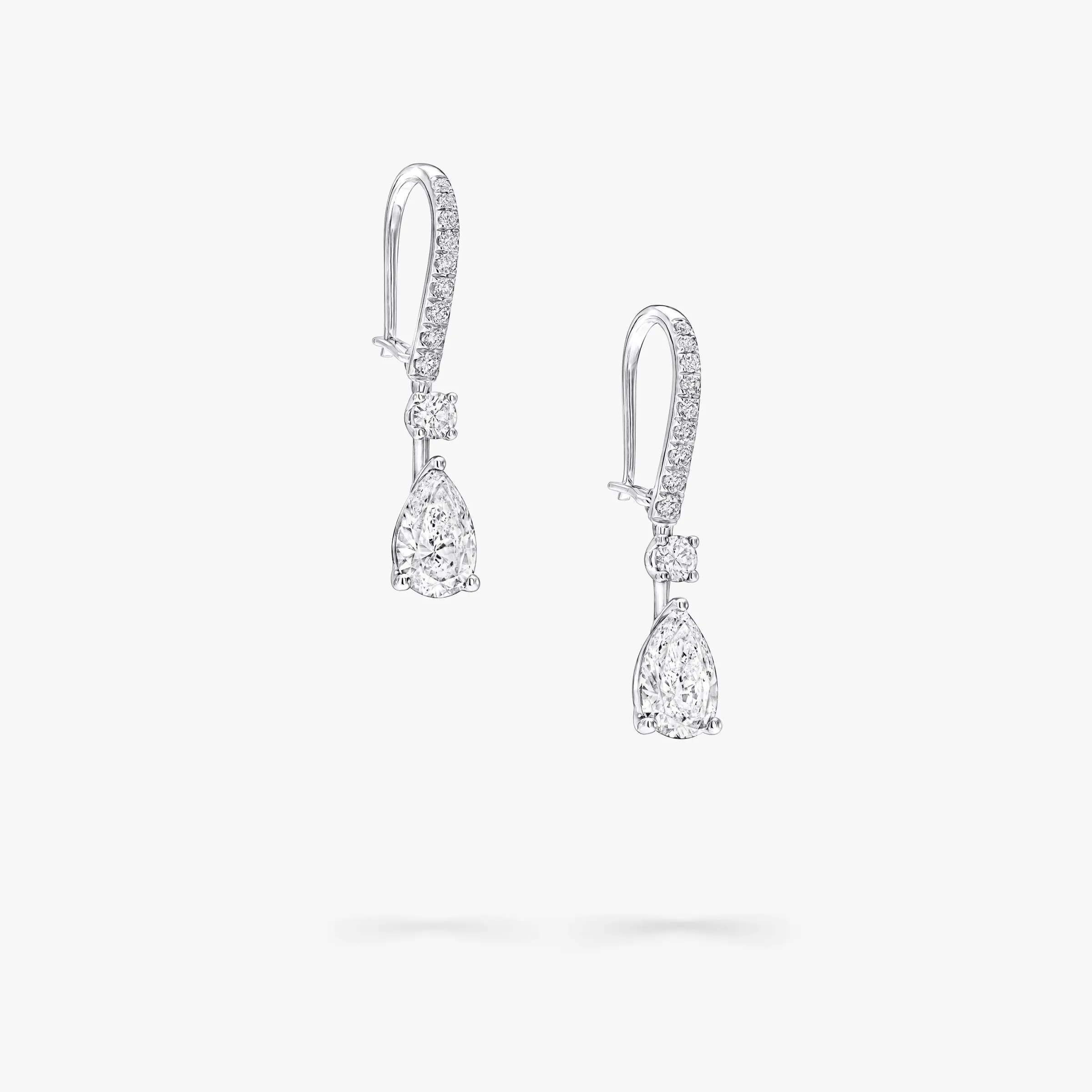 Graff Pear Shape Diamond Solitaire Earrings^ White Diamond|Classic Graff