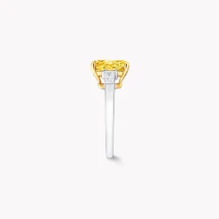 Graff Promise Emerald Cut Yellow Diamond Engagement Ring^ Emerald|Promise