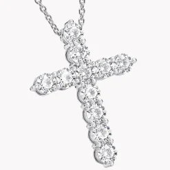 Graff Round Diamond Cross Large Pendant^ Classic Graff|Men's Jewelry
