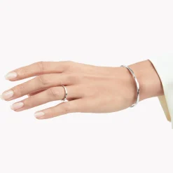 Graff Spiral Bangle^ White Gold|Spiral