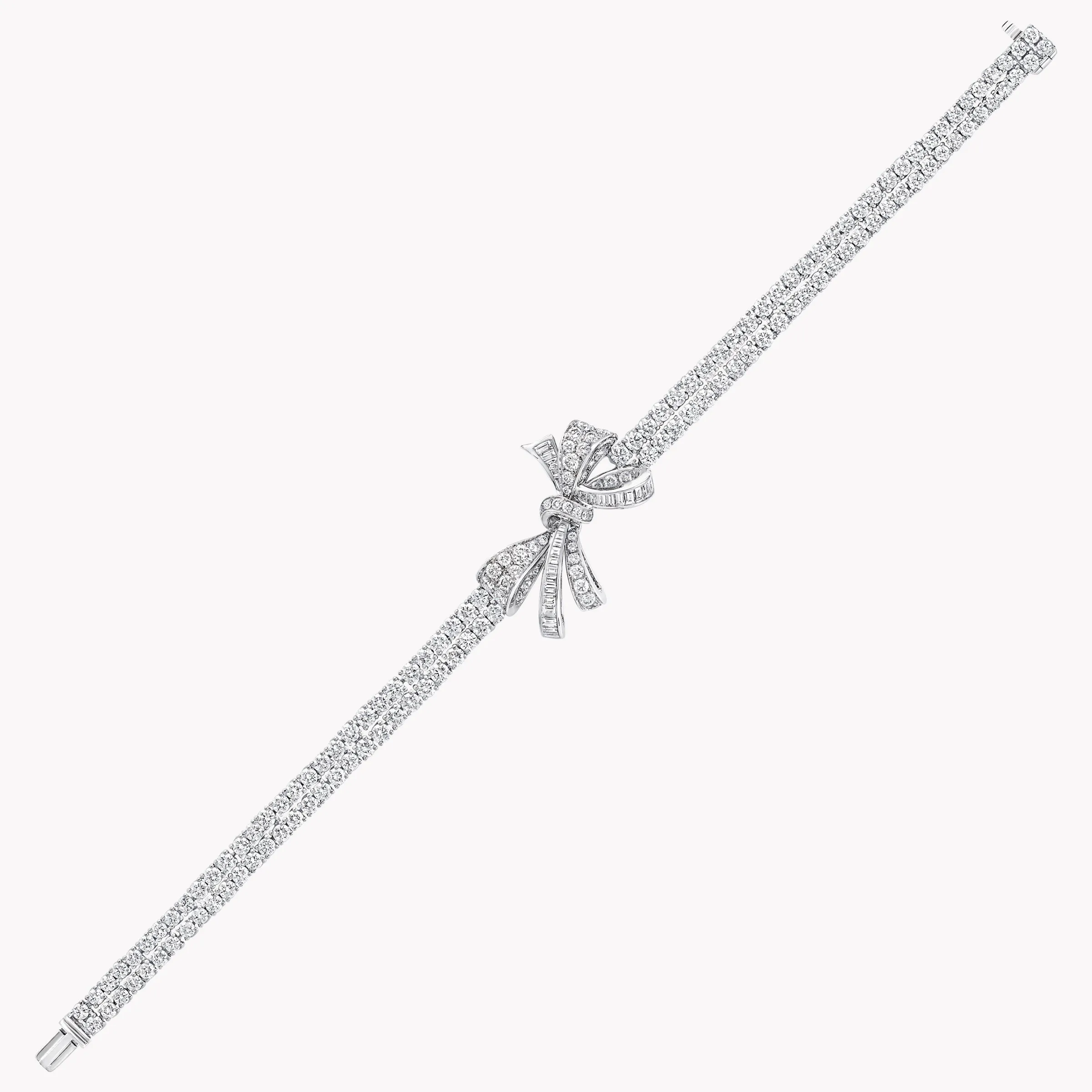 Graff Tilda’s Bow Classic Diamond Double Strand Bracelet^ Bridal Jewelry|White Diamond