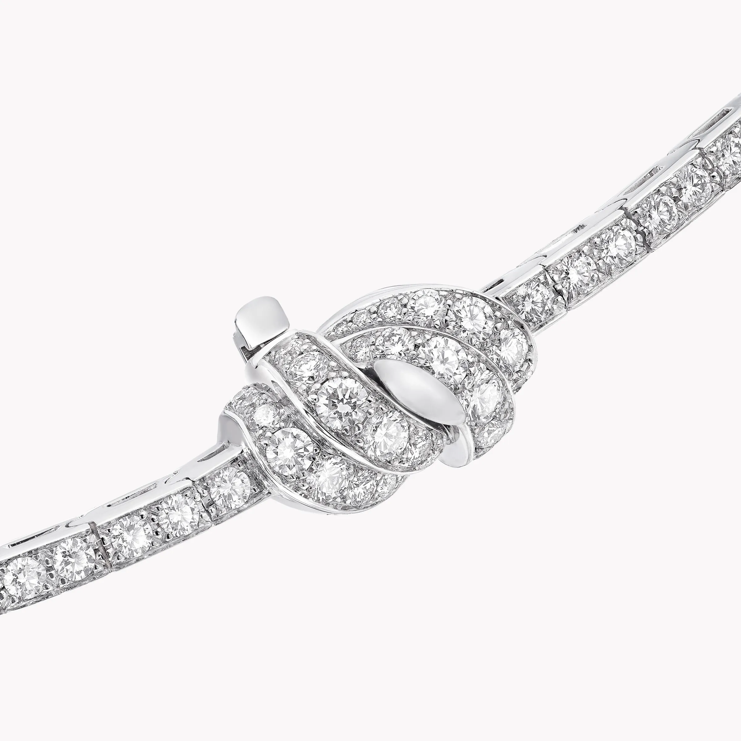 Graff Tilda’s Bow Double Pavé Diamond Drop Necklace^ Bridal Jewelry|White Diamond