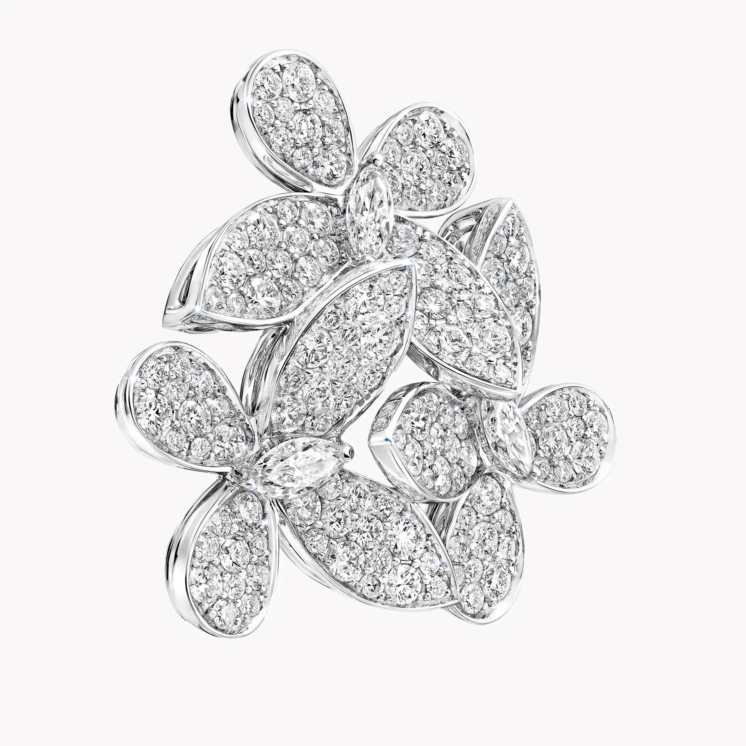 Graff Triple Pavé Butterfly Diamond Earrings^ Bridal Jewelry|Butterfly