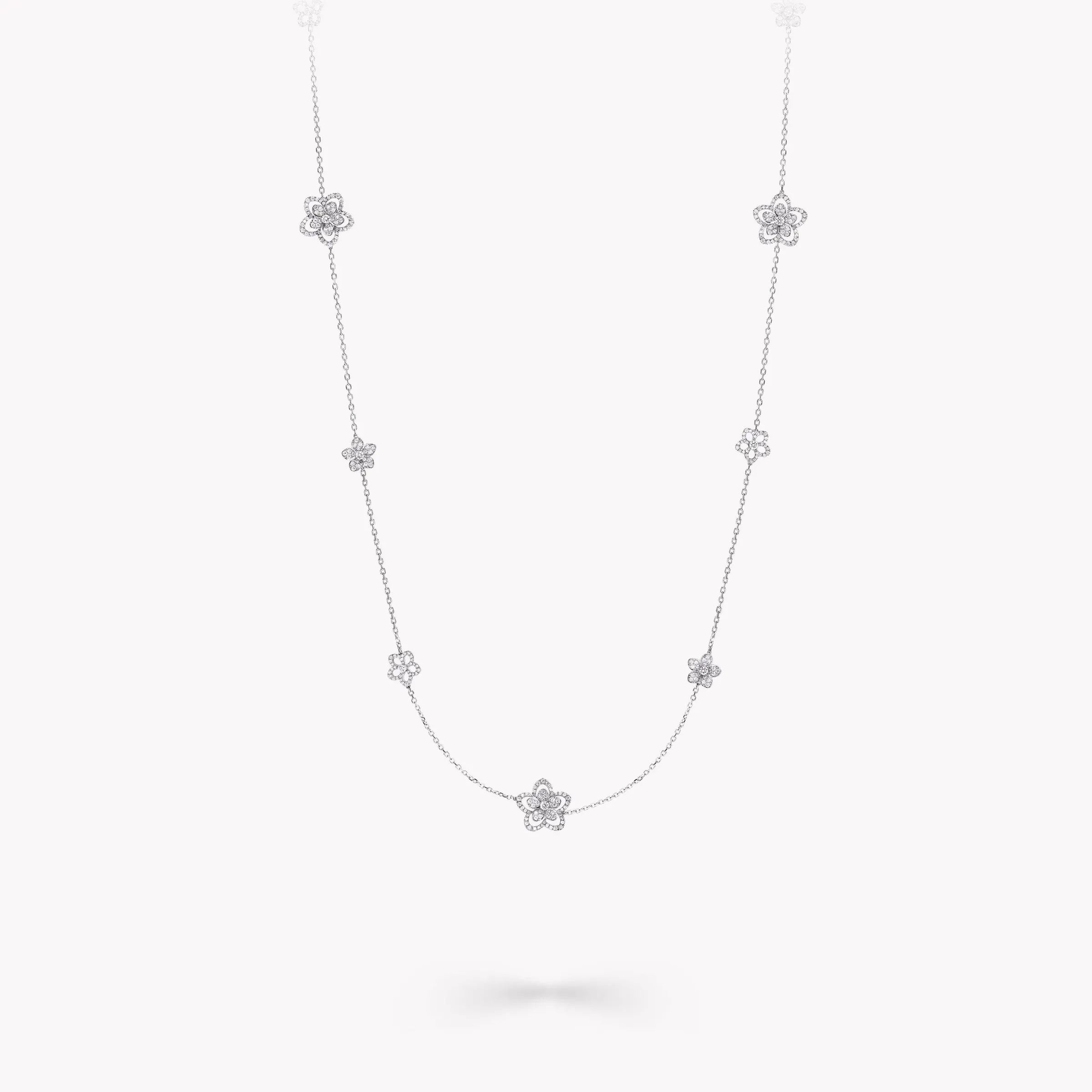 Graff Wild Flower Diamond Sautoir Necklace^ White Gold|Wild Flower