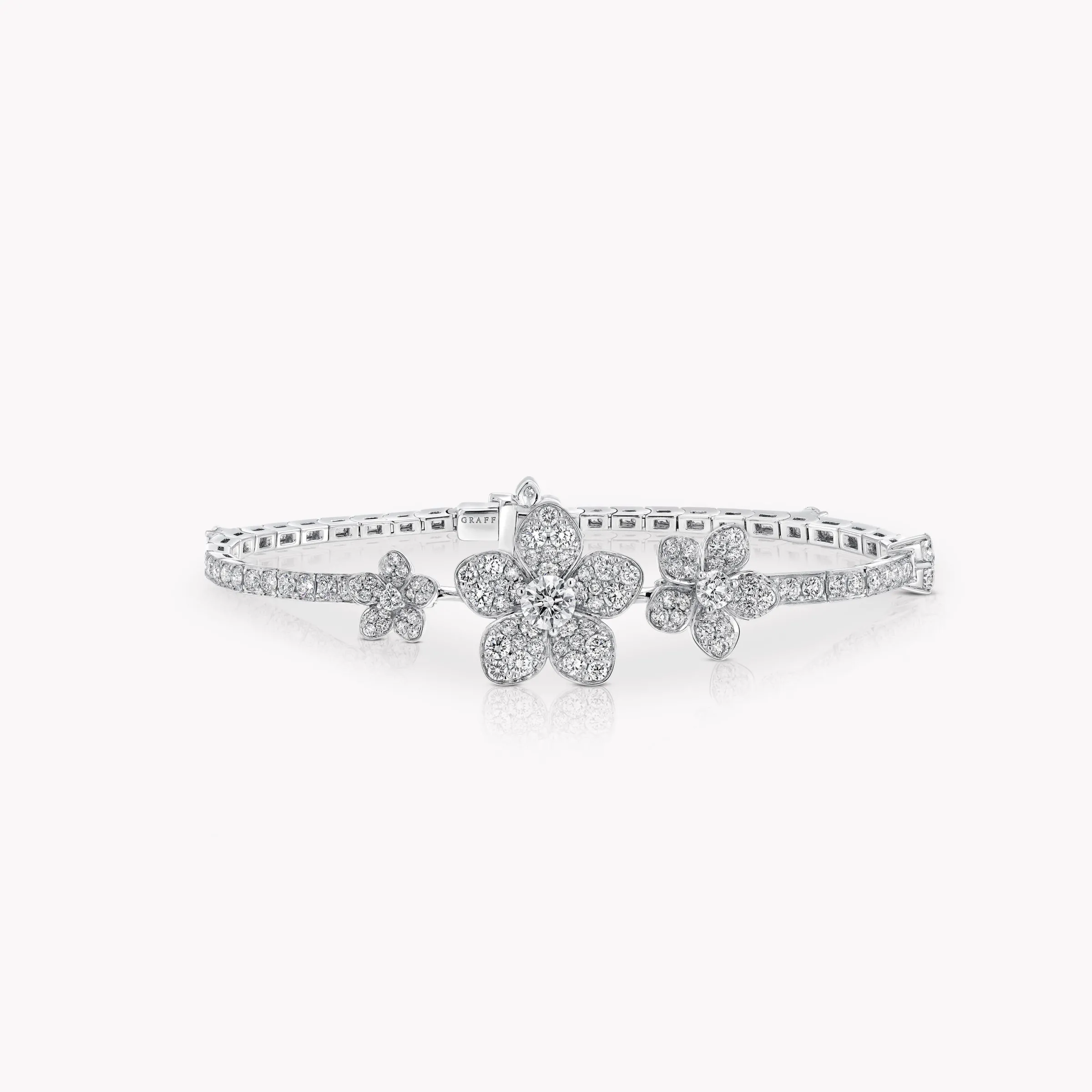 Graff Wild Flower Pavé Diamond Bracelet^ Bridal Jewelry|White Gold