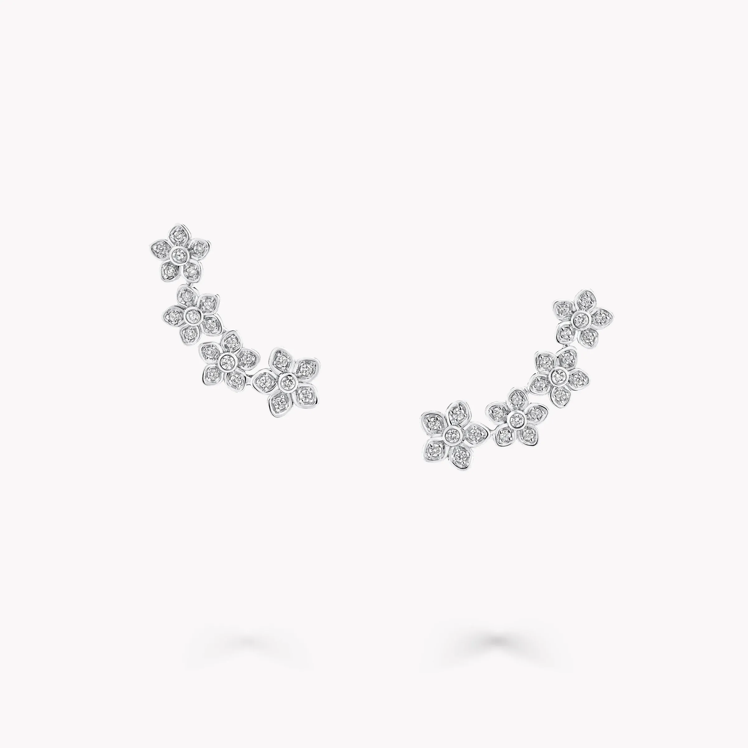 Graff Wild Flower Petite Pavé Diamond Ear Climbers^ Wild Flower|Earrings